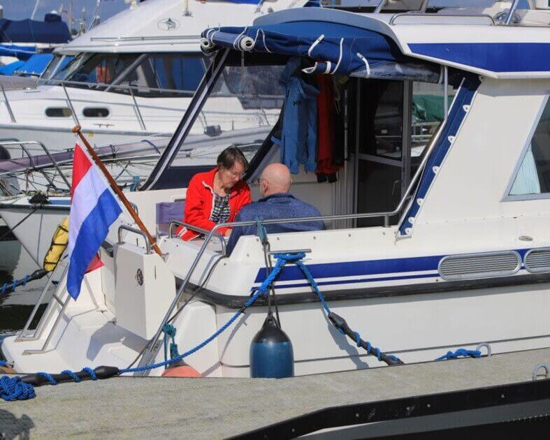 Dansk-hollandsk ægtepar klar til at sejle til Holland. Foto: Johnny Tauman.