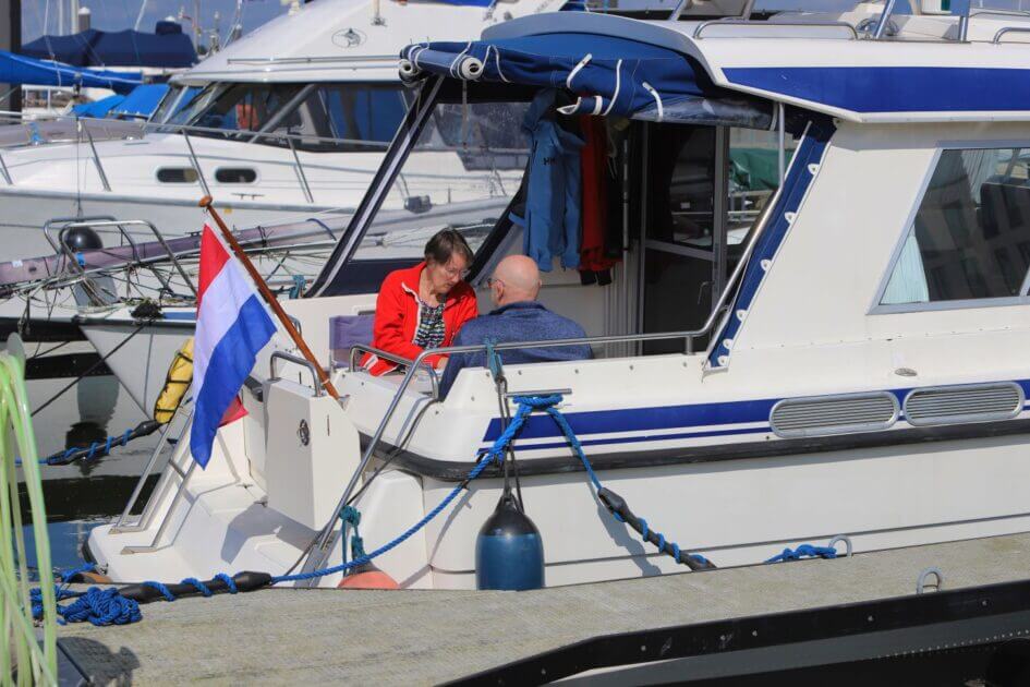 Dansk-hollandsk ægtepar klar til at sejle til Holland. Foto: Johnny Tauman.
