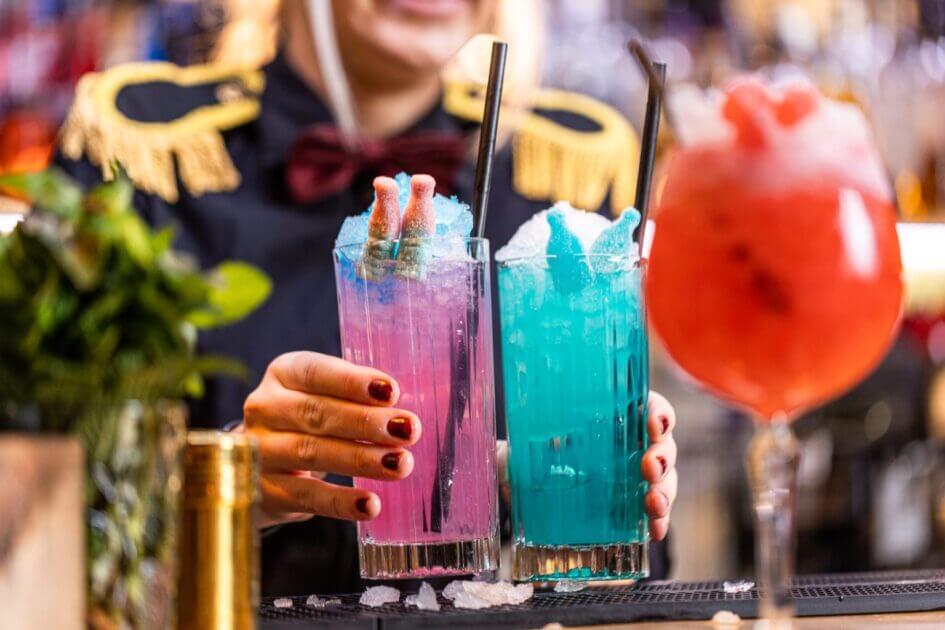 Pincho Nations byder på farverige cocktails og mocktails, som er uden alkohol. PR-foto.