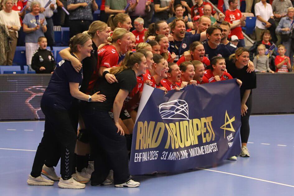 Det synlige bevis: Team Esbjerg igen i Final 4. Foto: Johnny Tauman.