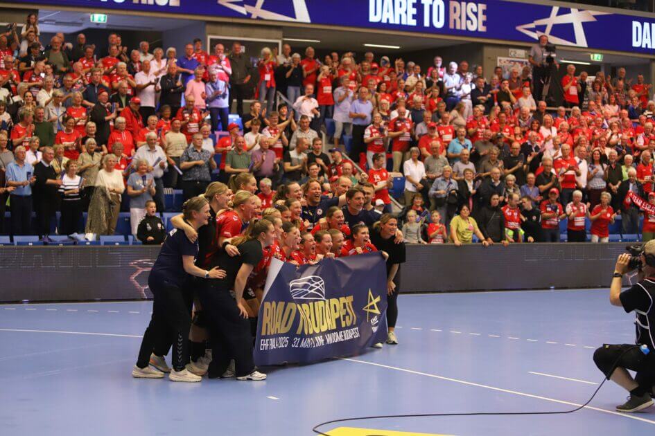 Det synlige bevis: Team Esbjerg igen i Final 4. Foto: Johnny Tauman.