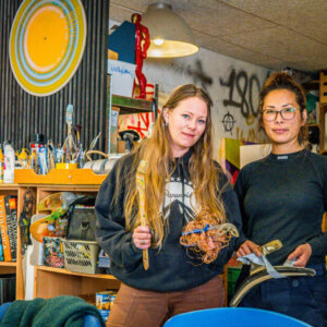 Maja Theresia Jensen, Vindrosen, og Ditte Nørup, Korn 180. Foto: Fjodor Pedersen.
