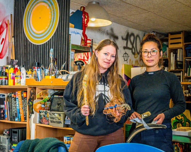 Maja Theresia Jensen, Vindrosen, og Ditte Nørup, Korn 180. Foto: Fjodor Pedersen.