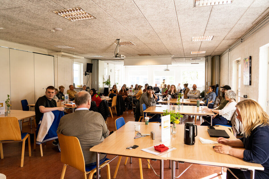 Daghøjskolen Sydvestjylland og Vindrosen inviterede fredag til Verdensmålsdag. Foto: Fjodor Pedersen.