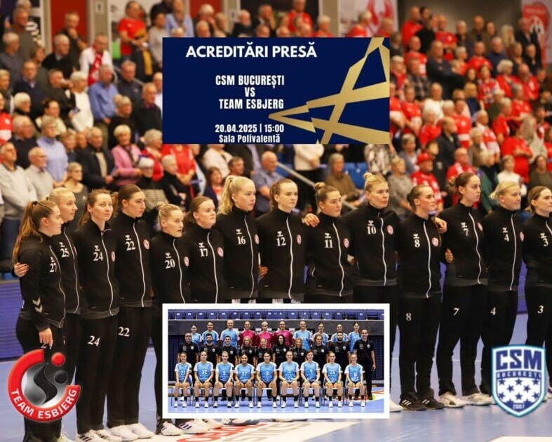 Team Esbjerg i Champions League. Collage: Johnny Tauman.