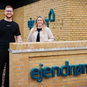 Nanna Kræfting Christensen og Jacob Nielsen er blevet partnere i Ejendrøm Esbjerg. PR-foto.