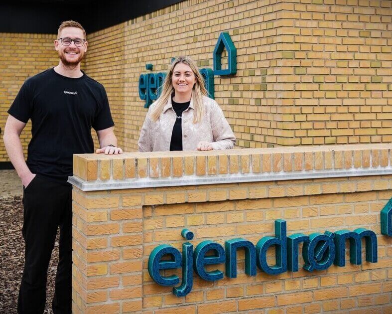 Nanna Kræfting Christensen og Jacob Nielsen er blevet partnere i Ejendrøm Esbjerg. PR-foto.