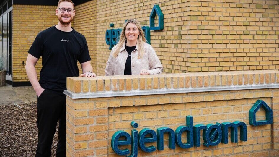 Nanna Kræfting Christensen og Jacob Nielsen er blevet partnere i Ejendrøm Esbjerg. PR-foto.