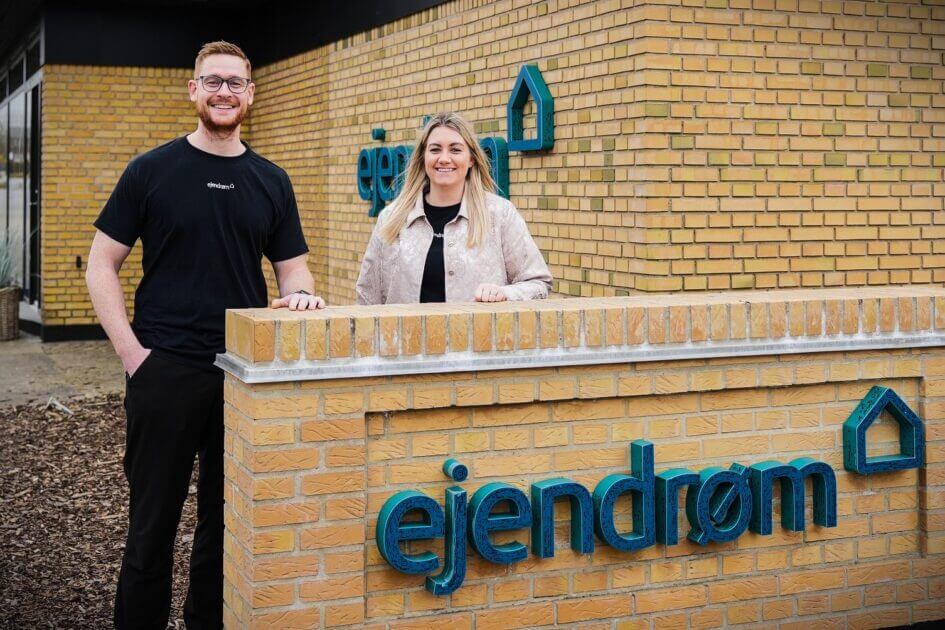 Nanna Kræfting Christensen og Jacob Nielsen er blevet partnere i Ejendrøm Esbjerg. PR-foto.