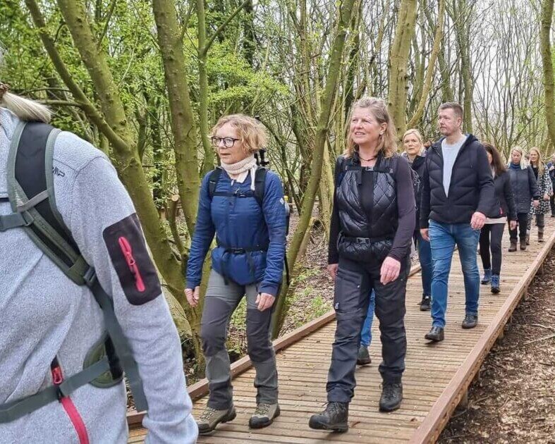 Fra en tidligere vandring i GåDigGlad Esbjerg. Privatfoto.
