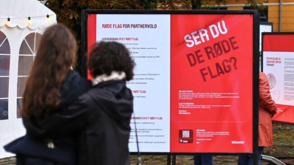 Kampagne har fokus på partnervold. Pressefoto.