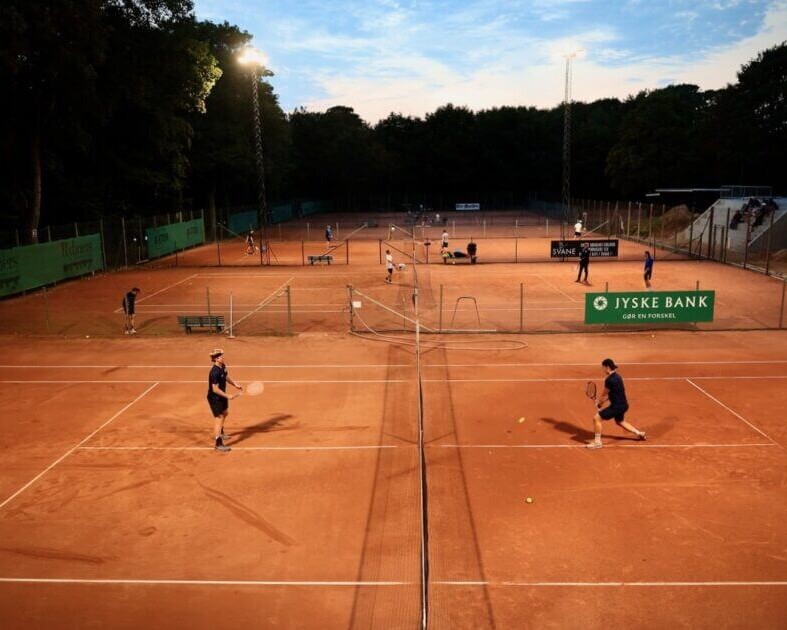 Anlægget på Gammel Vardevej, hvor Esbjerg Tennis Klub holder til. Arkivfoto.