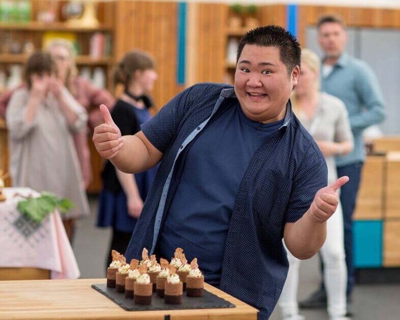 Micki Cheng blev nummer to i Den Store Bagedyst for ti år siden. Pressefoto: DR Presse.