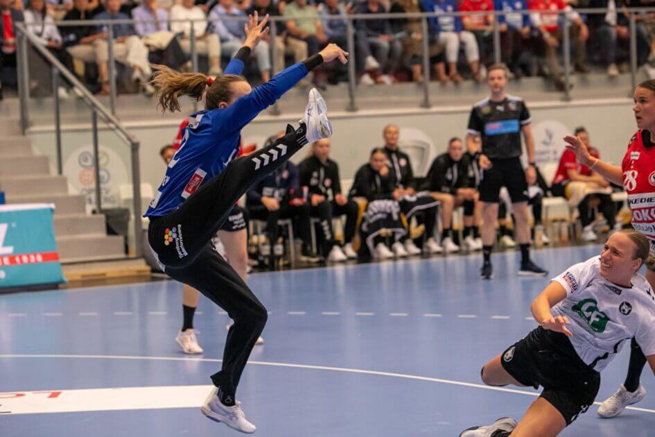 Anna Kristensen spillede en god anden halvleg i første kamp. Arkivfoto: Johnny Tauman.