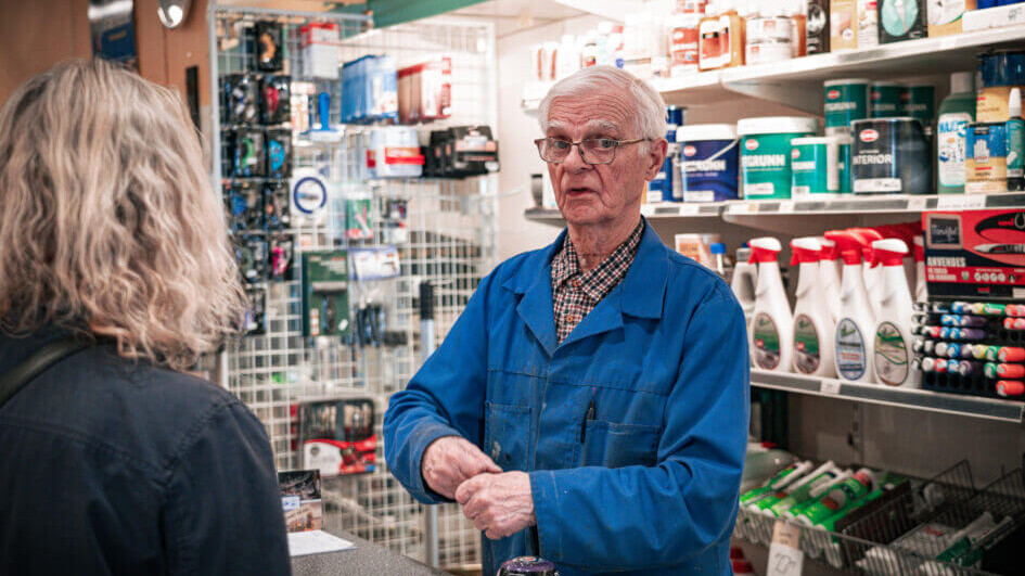 Bent Nørgaard Nielsen har arbejdet på samme adresse i 60 år - siden 1965. Foto: Fjodor Pedersen.