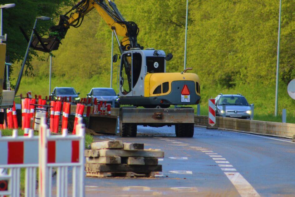 Gjesing Ringvej kan passeres fra vest mod øst