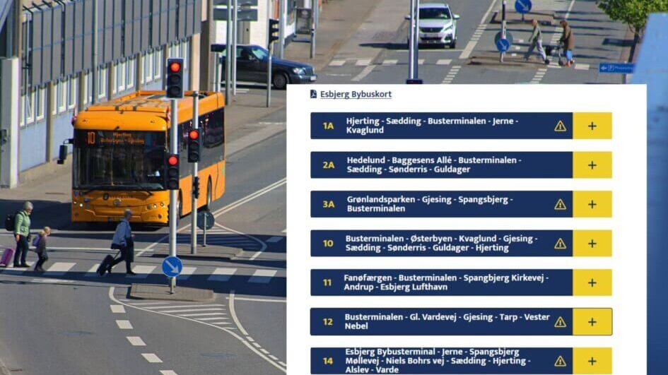 Frem til 13. juni vil der være trafikale udfordringer i Gjesing. Foto/collage: Johnny Tauman.