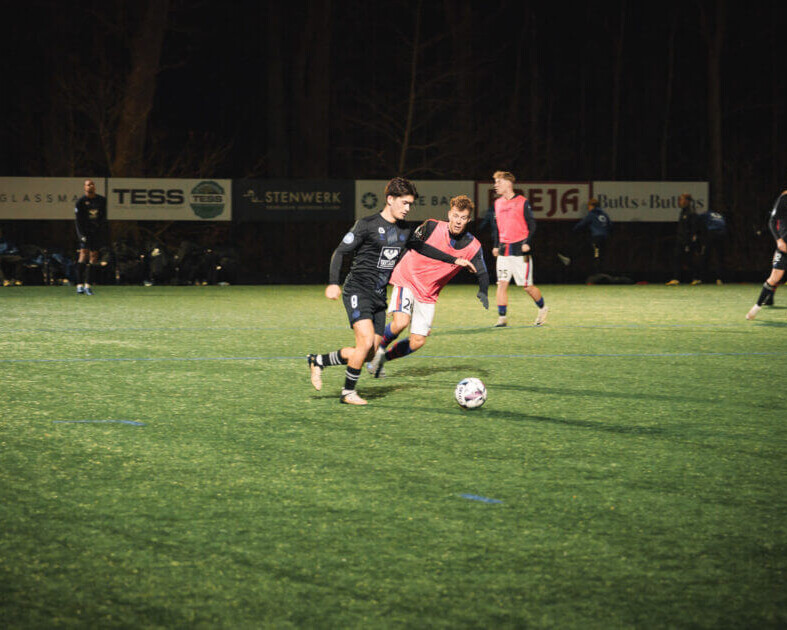 EfB spillede træningskamp imod Frem inden forårssæsonen. Arkivfoto: Fjodor Pedersen.