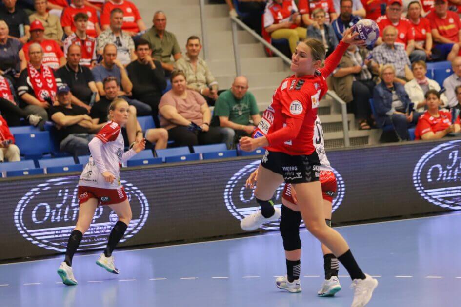 Kaja Kamp scorede ku et enkelt - men flot - mål. Foto: Johnny Tauman.