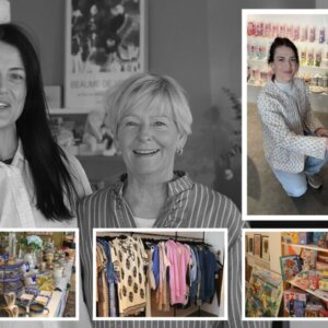 Mie Frederiksen og Tina Asmussen åbnede sidste år Krea House i Hjerting. Collage: Johnny Tauman.