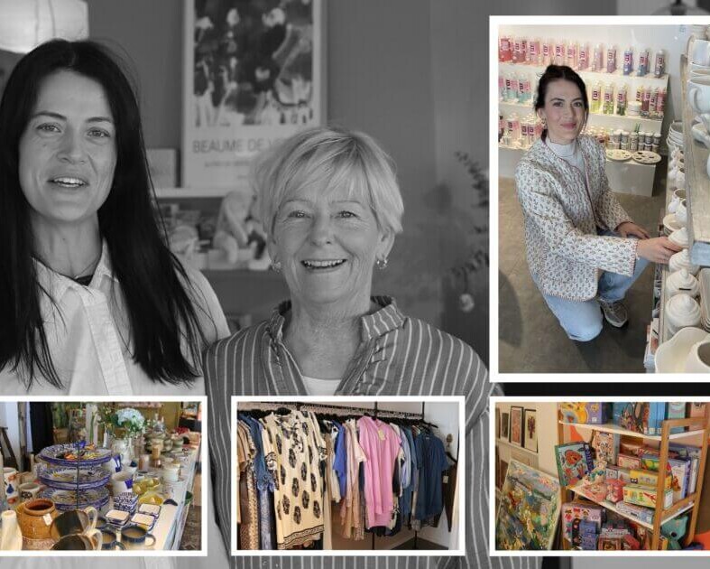 Mie Frederiksen og Tina Asmussen åbnede sidste år Krea House i Hjerting. Collage: Johnny Tauman.