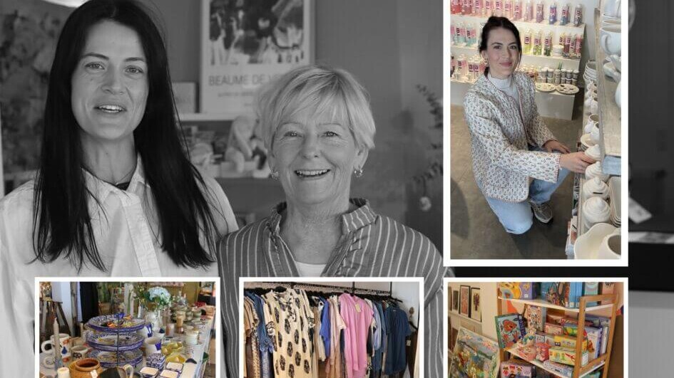 Mie Frederiksen og Tina Asmussen åbnede sidste år Krea House i Hjerting. Collage: Johnny Tauman.