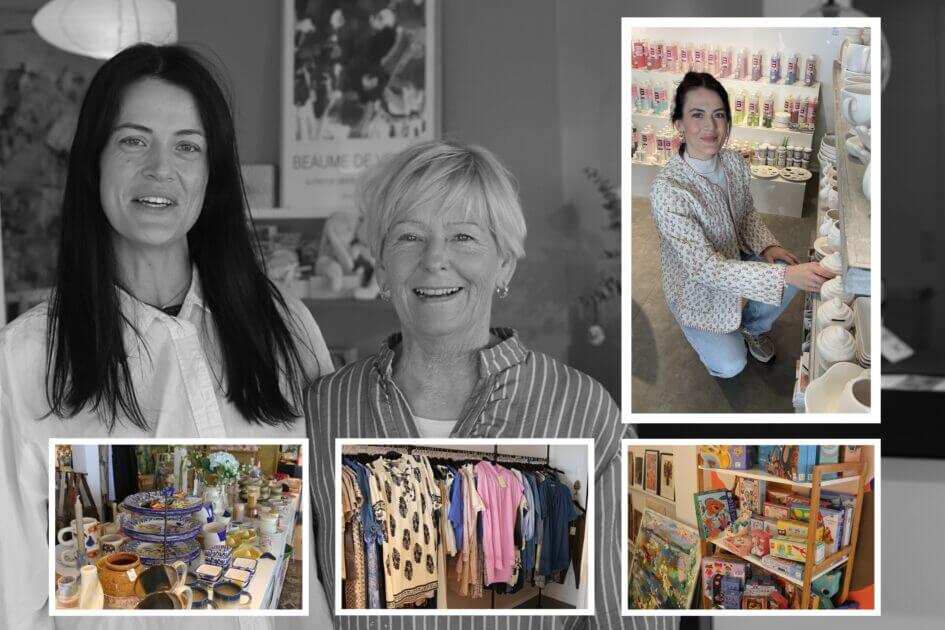 Mie Frederiksen og Tina Asmussen åbnede sidste år Krea House i Hjerting. Collage: Johnny Tauman.