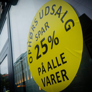 Ophørsudsalget hos Boutique Trine er i gang. Foto: Fjodor Pedersen.