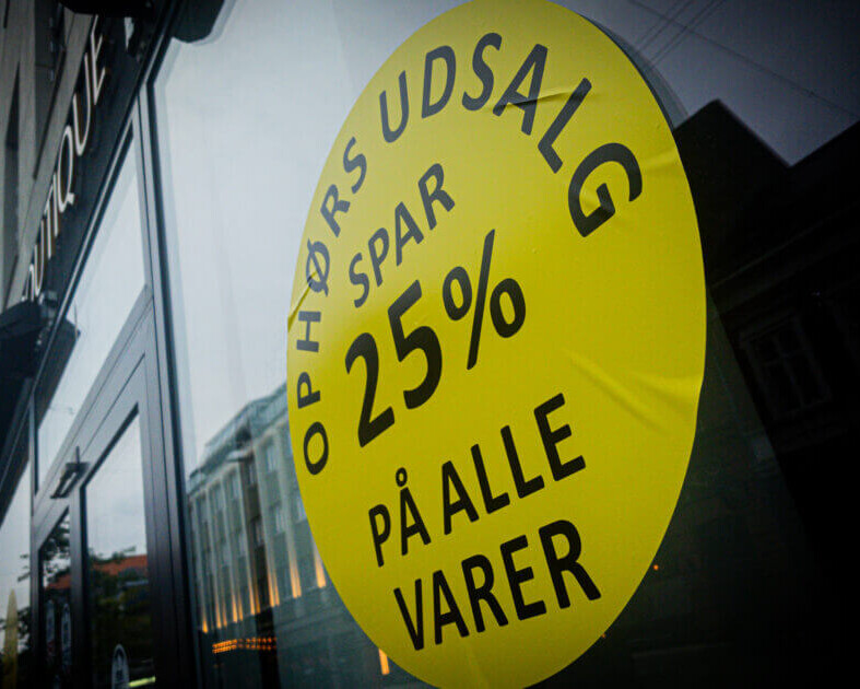 Ophørsudsalget hos Boutique Trine er i gang. Foto: Fjodor Pedersen.