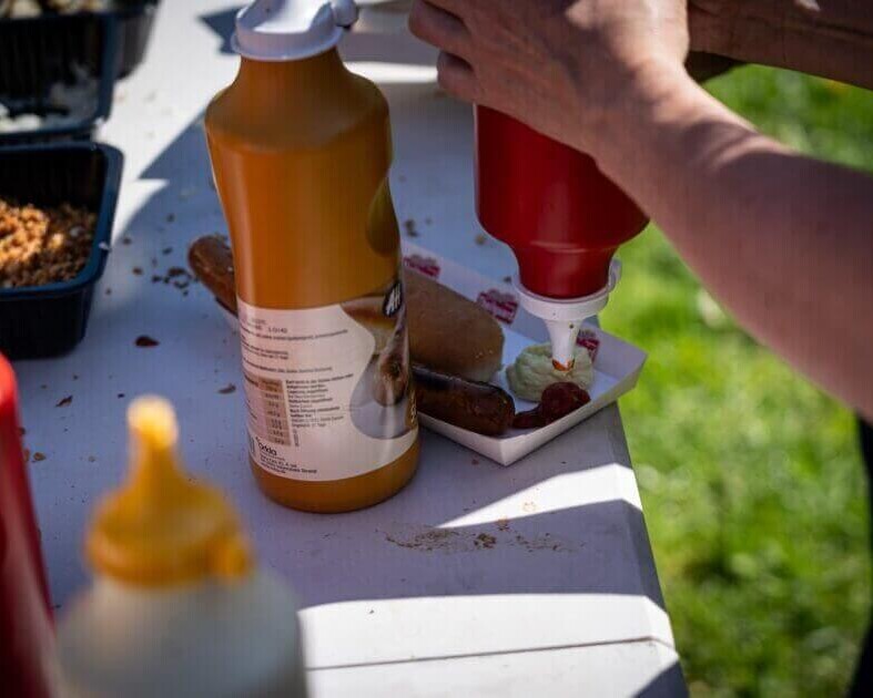 Pølser er noget af det mest danske. Arkivfoto fra 1. maj 2025 i Gryden. Foto: Fjodor Pedersen.