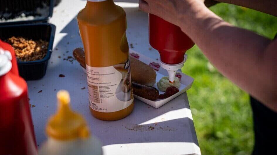 Pølser er noget af det mest danske. Arkivfoto fra 1. maj 2025 i Gryden. Foto: Fjodor Pedersen.