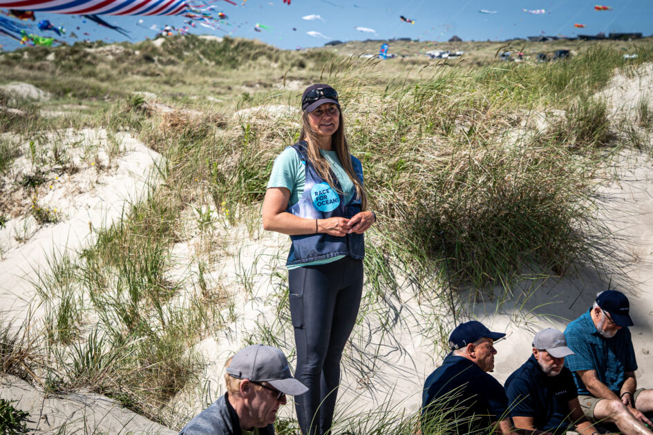 Signe Simonsen under et oplæg på Fanø. Foto: Fjodor Pedersen.