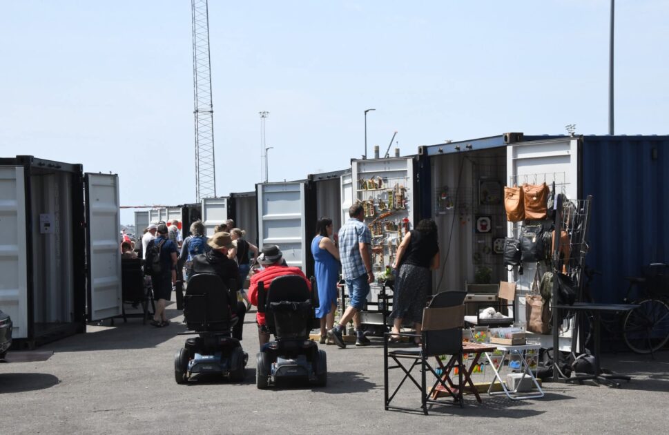 Containerkunst - der nu findes på Dokken - er en klassiker i festugen. Foto: Peter Langwithz Smith.