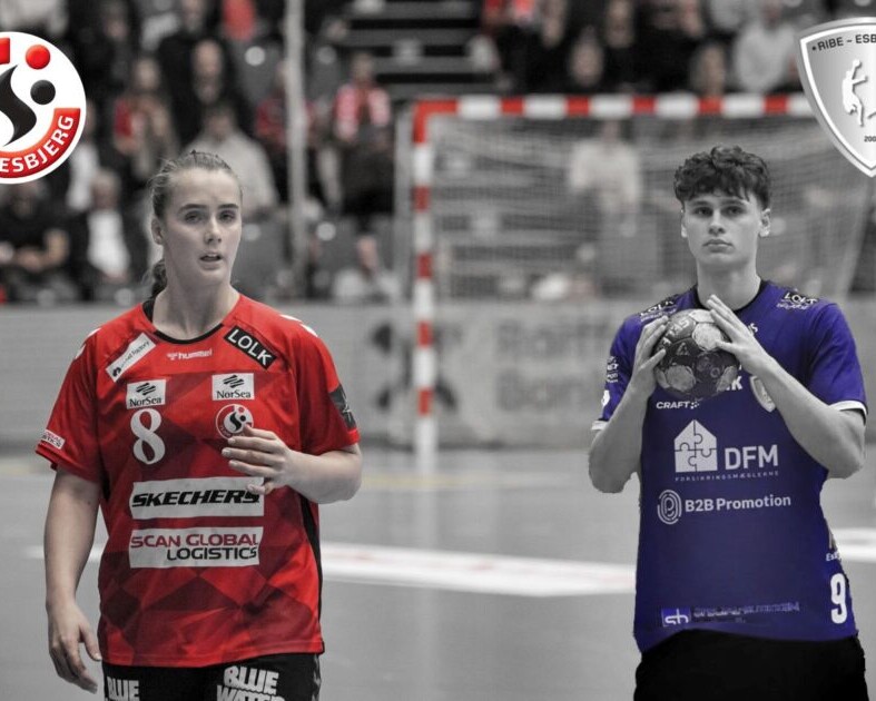 Team Esbjerg og Ribe-Esbjerg HH. Collage: Johnny Tauman.