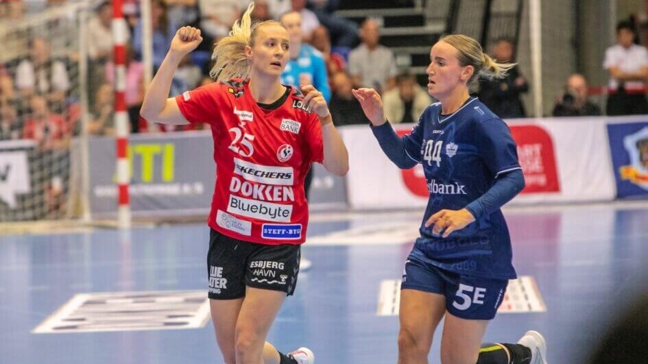 Henny Reistad blev fulgt tæt i perioder af kampen. Foto: Johnny Tauman.