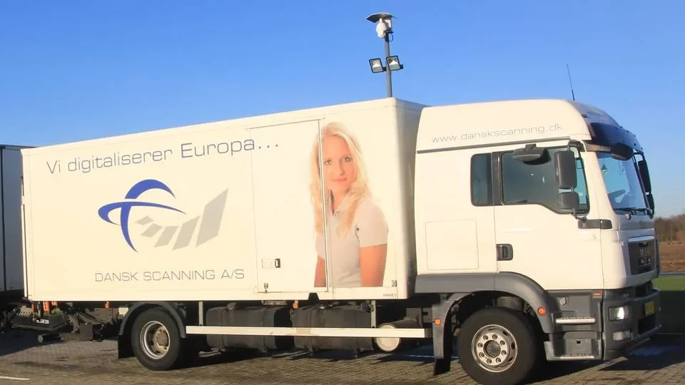Et af Dansk Scannings køretøjer. PR-foto.