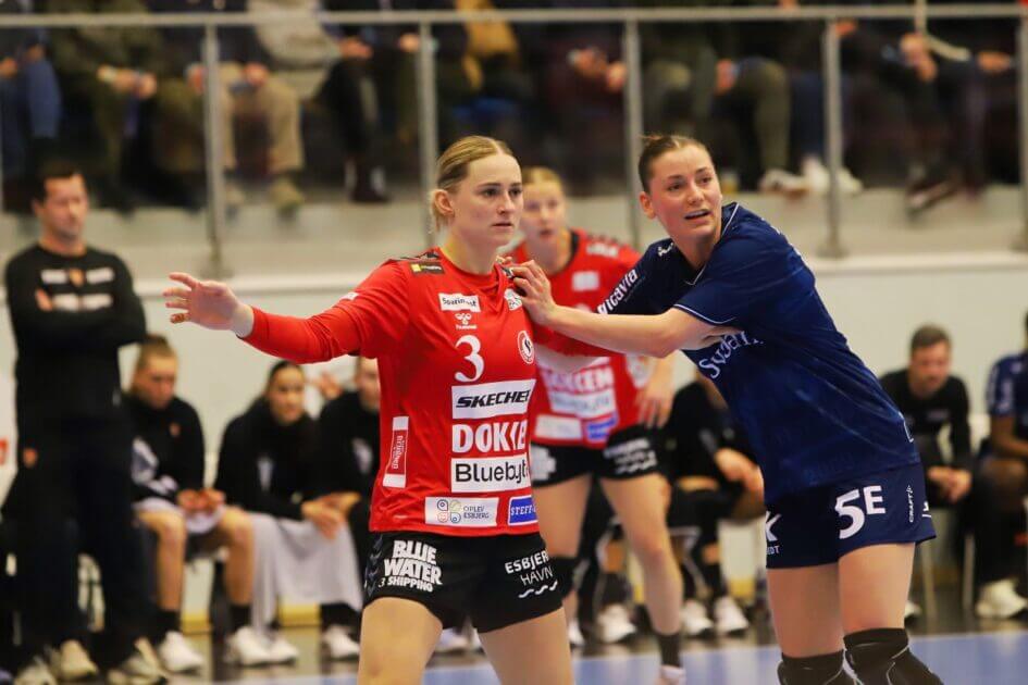 Det kan blive Kaja Kamps sidste kamp i Team Esbjerg-trøjen. Arkivfoto: Johnny Tauman.