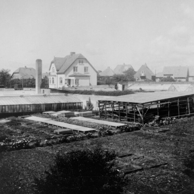 Kleins Gartneri lå oprindeligt på grunden. Foto: Privat samling.