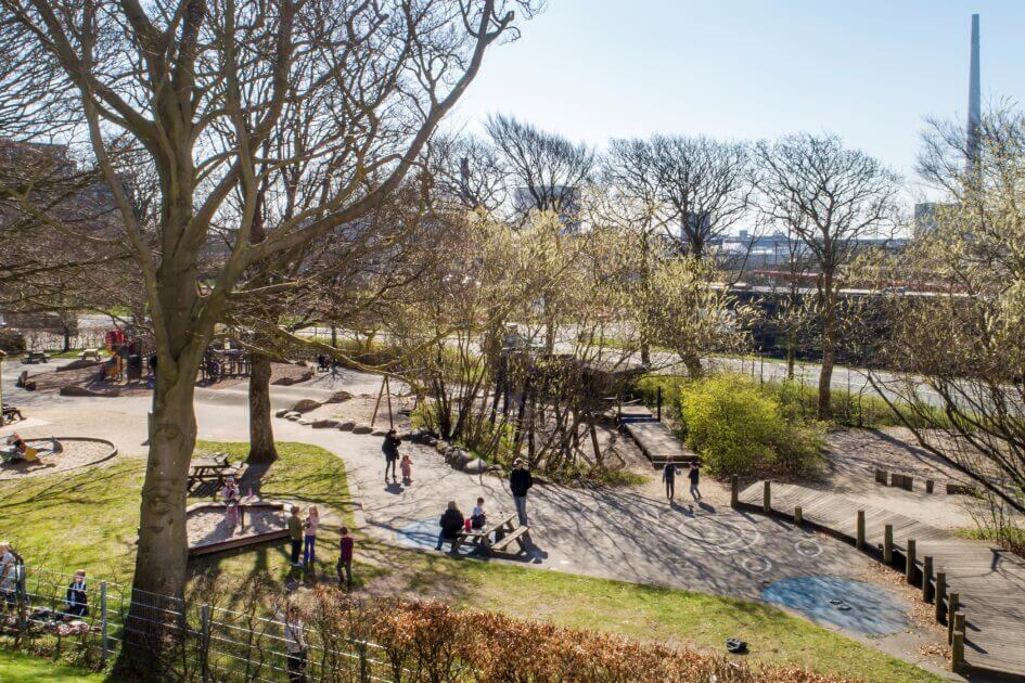 Legepladsen i Byparken bliver opgraderet. Pressefoto.