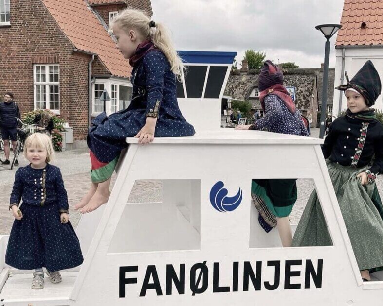 Hovedgaden i Nordby. Foto: Nordby Handelsstandsforening.