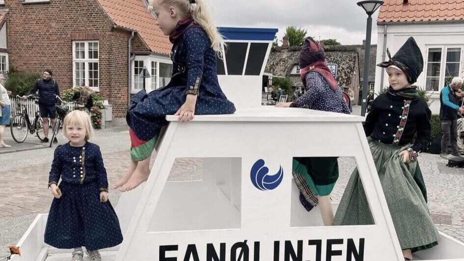 Hovedgaden i Nordby. Foto: Nordby Handelsstandsforening.