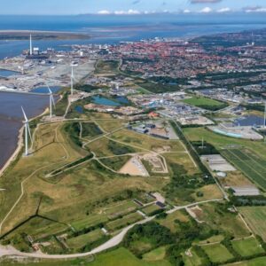 Luftfoto over Esbjerg, 2021. Pressefoto.