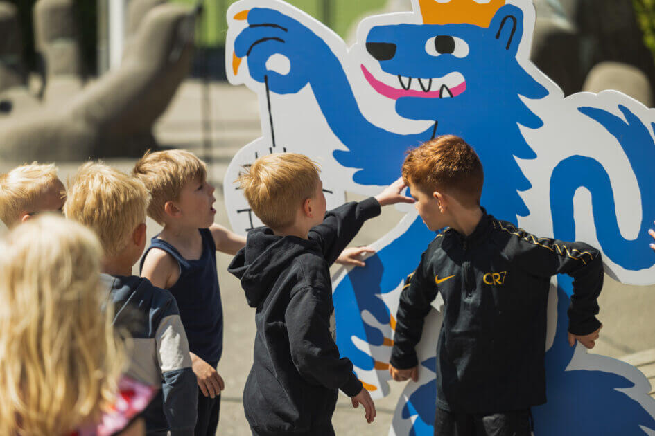 Bag det landsdækkende arrangement står foreningen "5. juni". Pressefoto.