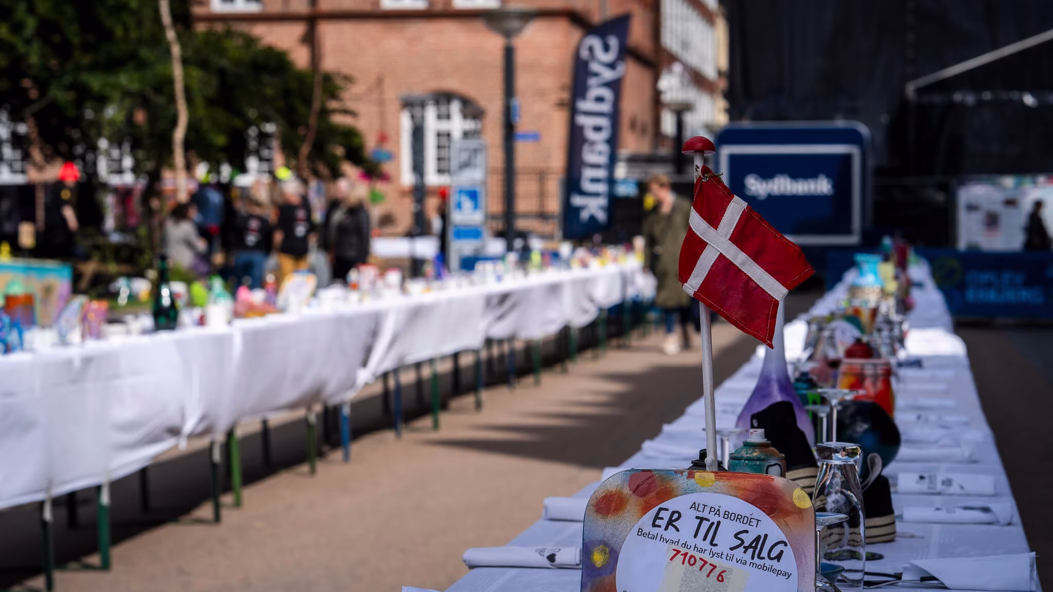Fra sidste års Gastro & Genbrug langbordsmiddag inden premieren. Arkivfoto: Fjodor Pedersen.