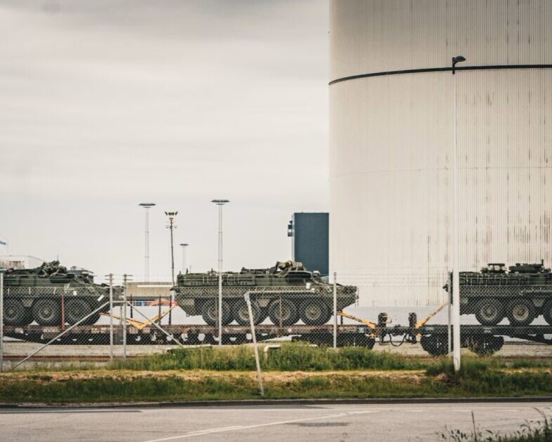Bag ISPS-hegnet på havnen i 2021. Arkivfoto: Fjodor Pedersen.