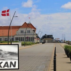 Strandpromenaden blev hårdt ramt i 1981. Collage: Johnny Tauman.