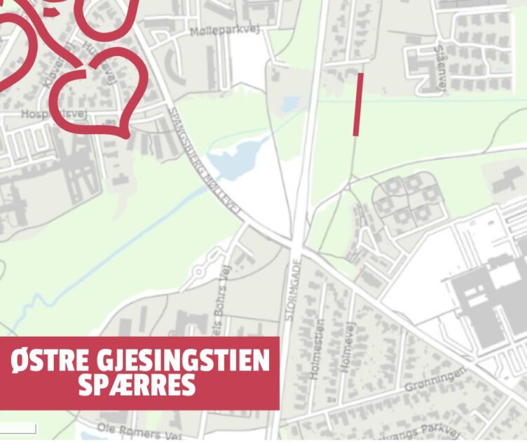 Østre Gjesingsti. Illustration: Esbjerg Kommune.