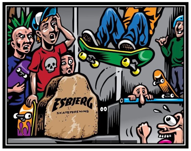 Med sit første pro-board, en lokalbrygget øl i horisonten og festen i hus beviser Esbjerg Skateforening, at fællesskab og kant går hånd i hånd – eller rettere: hjul under fødderne.