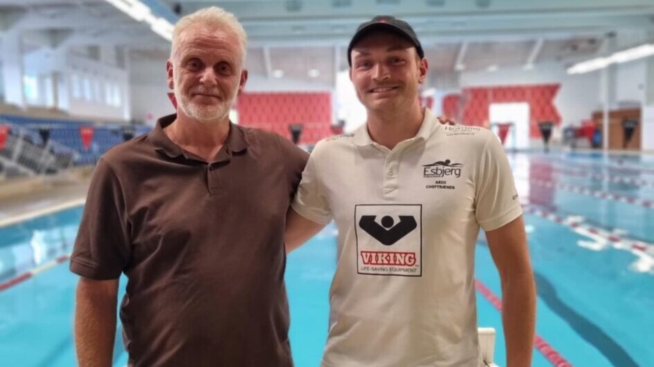Bjarne Kragh og Ardi Knol. Foto: Esbjerg Svømmeklub.