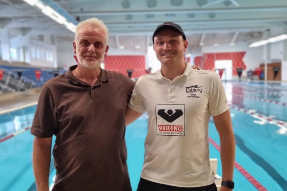 Bjarne Kragh og Ardi Knol. Foto: Esbjerg Svømmeklub.